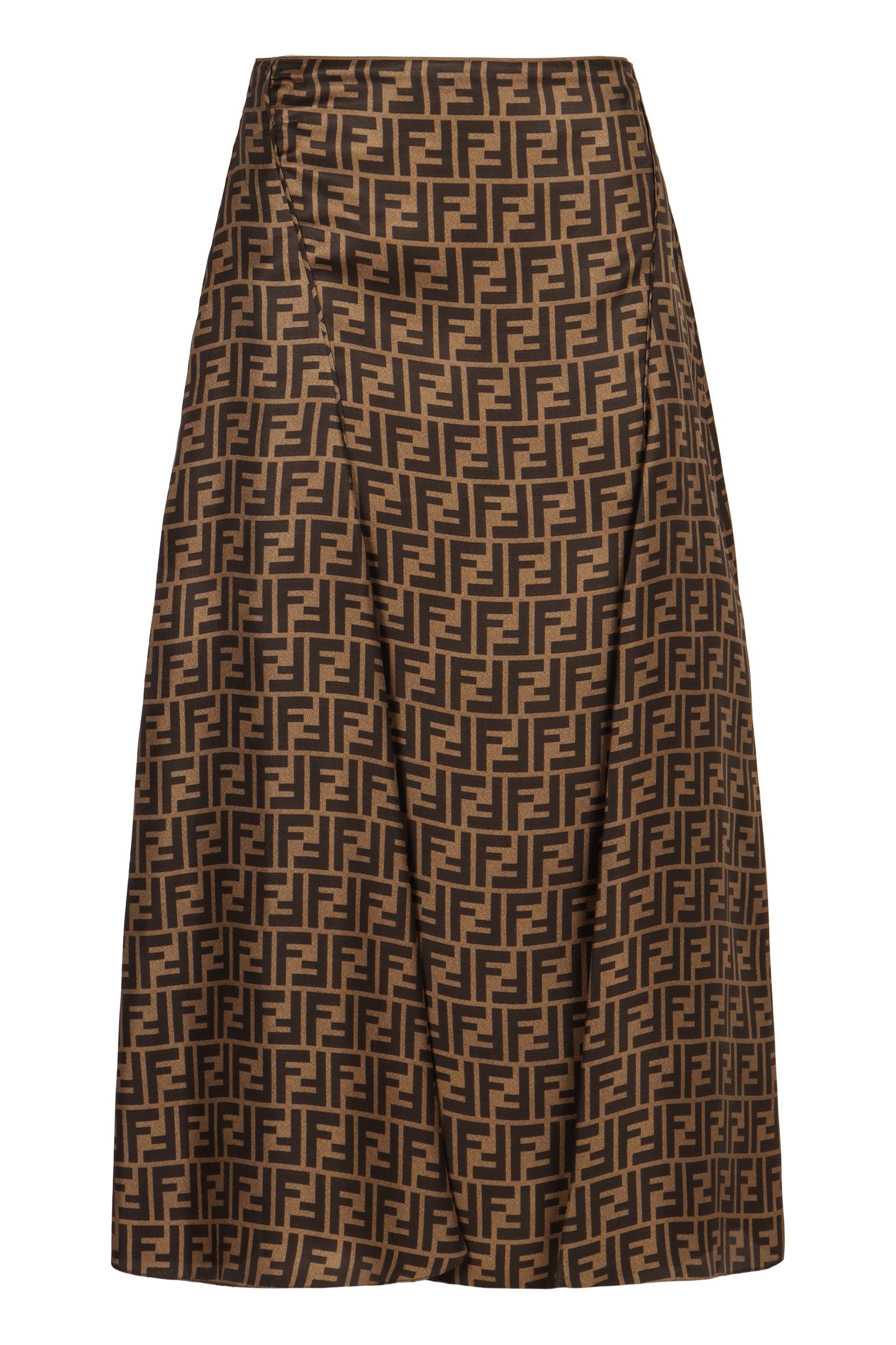 FENDI Embroidered Mini Silk Skirt
