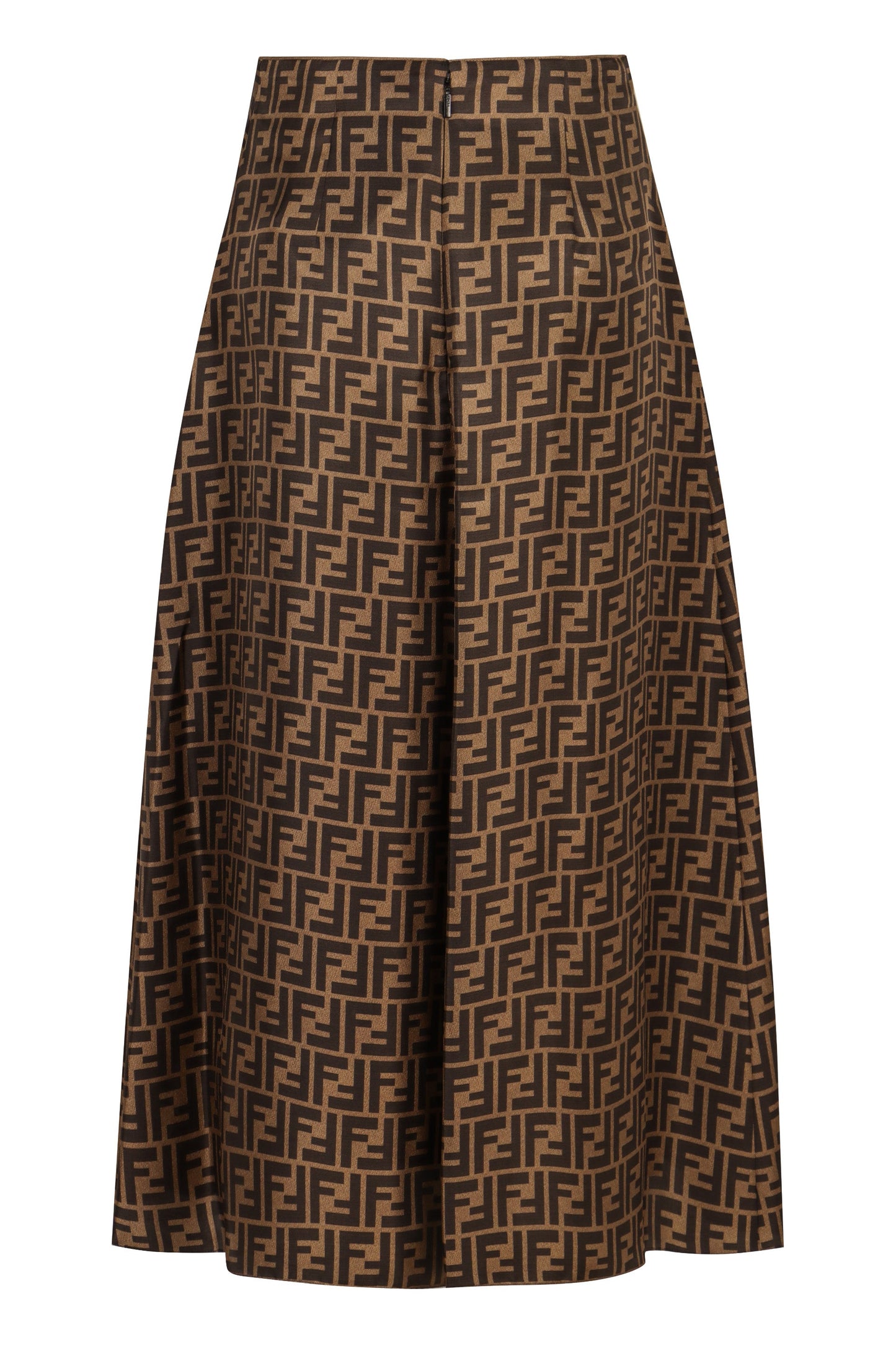 FENDI Embroidered Mini Silk Skirt