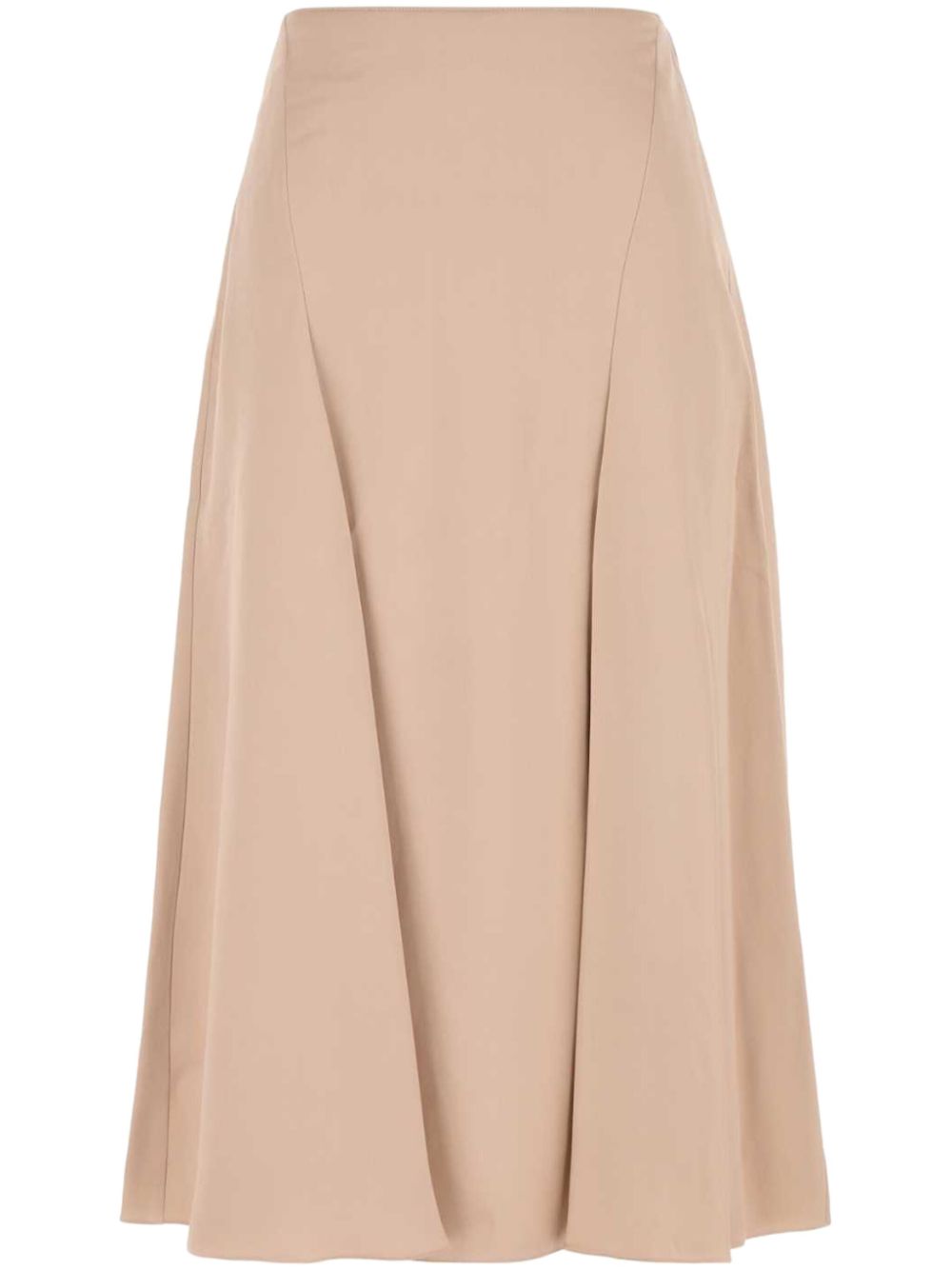 FENDI High-Waisted Fluted Midi Skirt