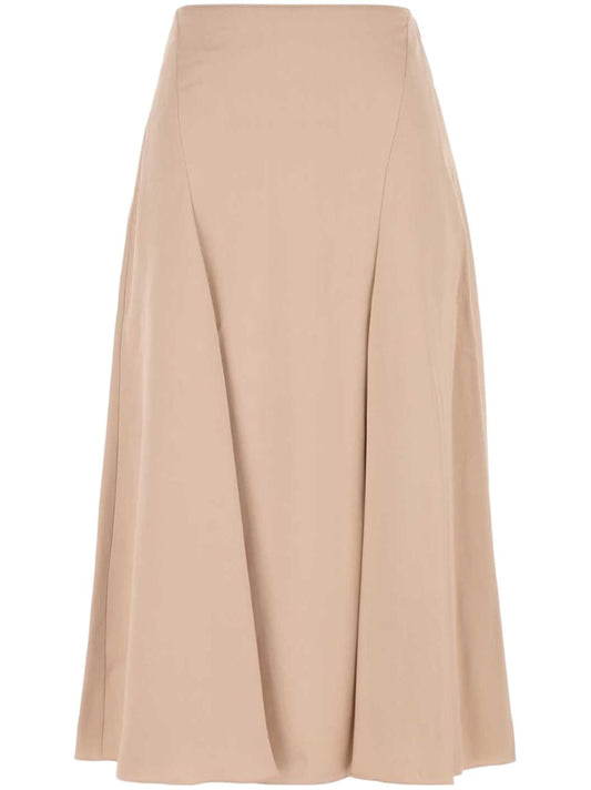 FENDI High-Waisted Fluted Midi Skirt