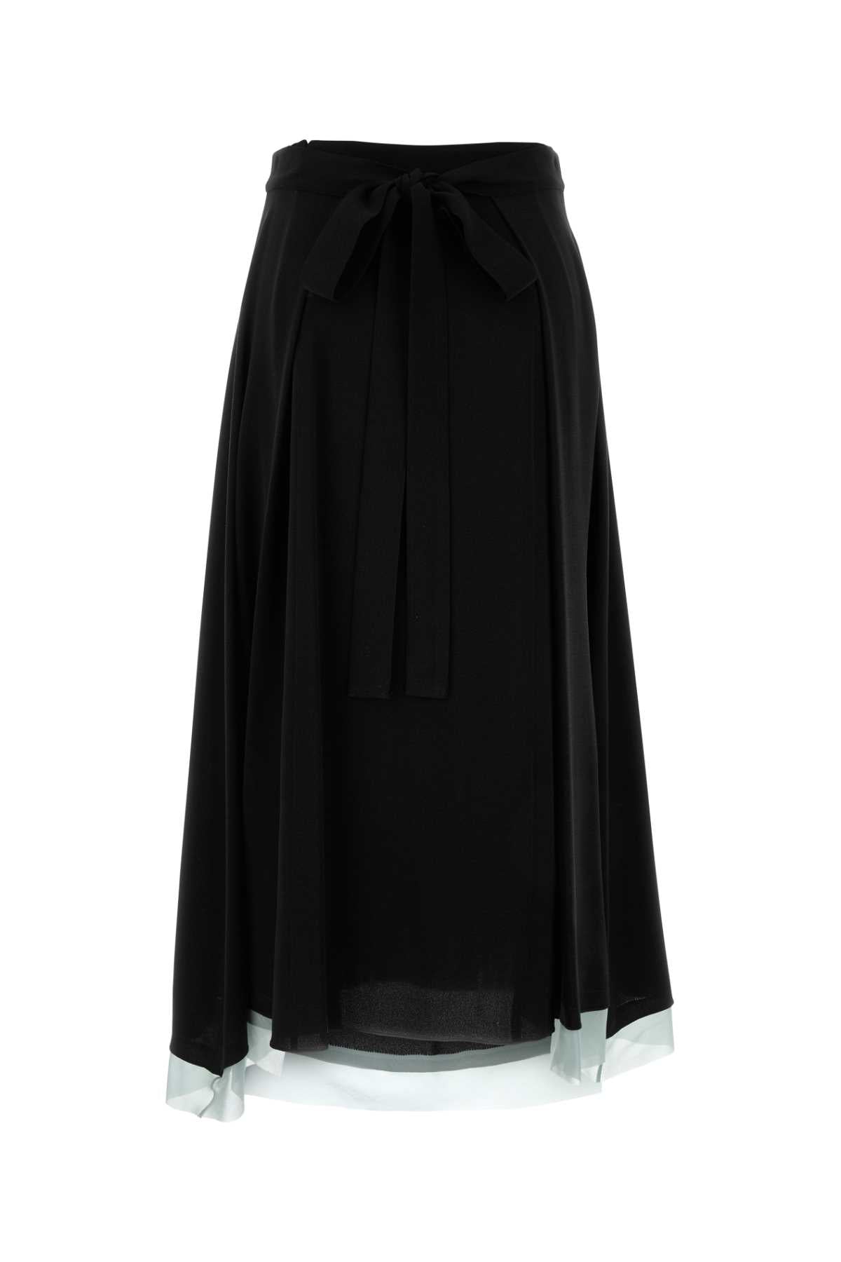 FENDI Silk Wrap Mini Skirt