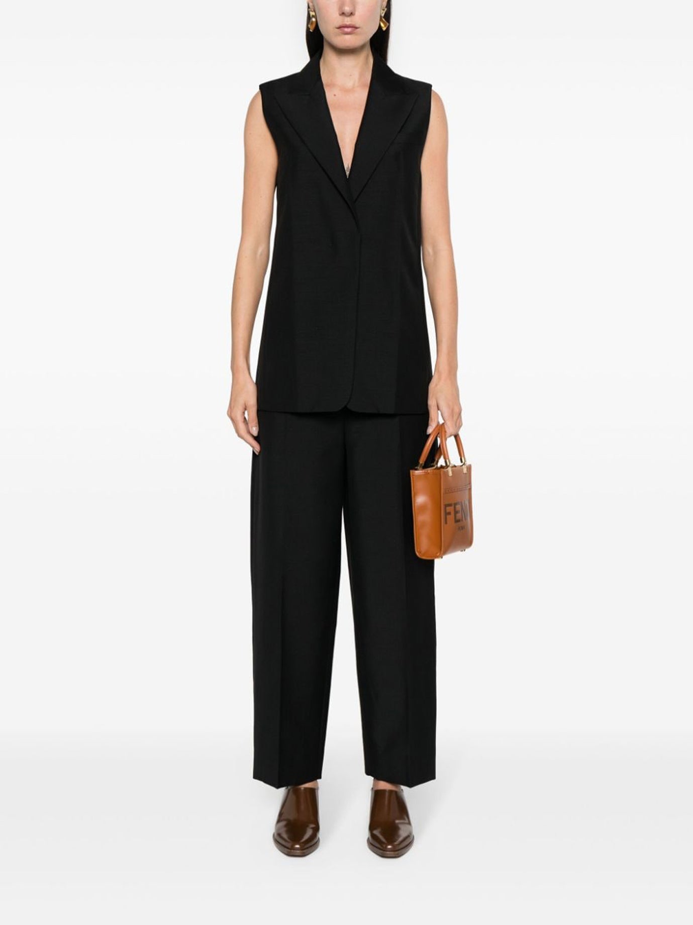 FENDI Elevated Wool Trousers for Women - FW25 Collection
