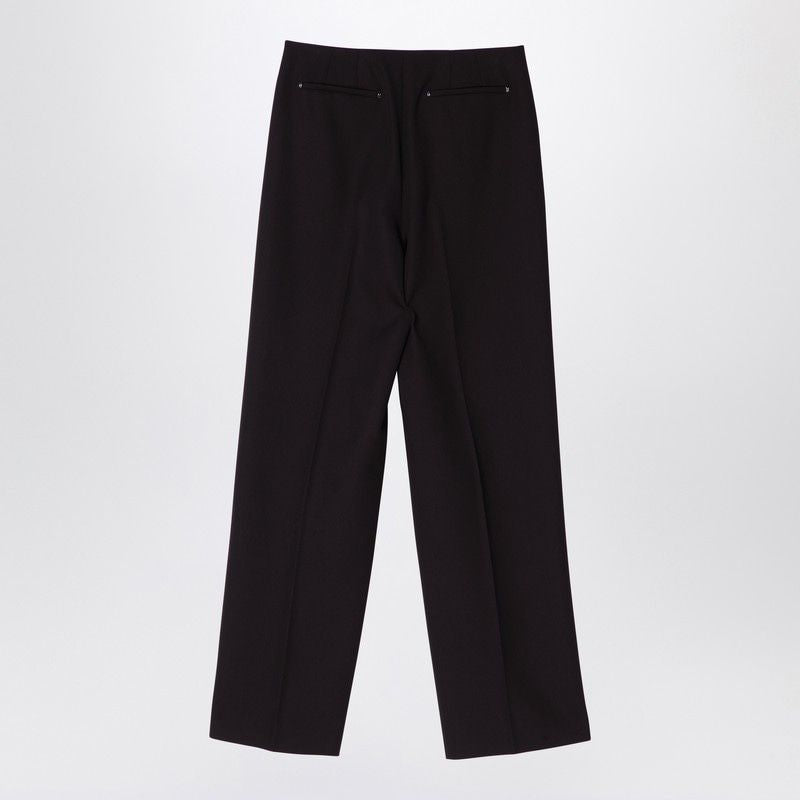 FENDI Wool Trousers with Straight Creased Leg - Size 42