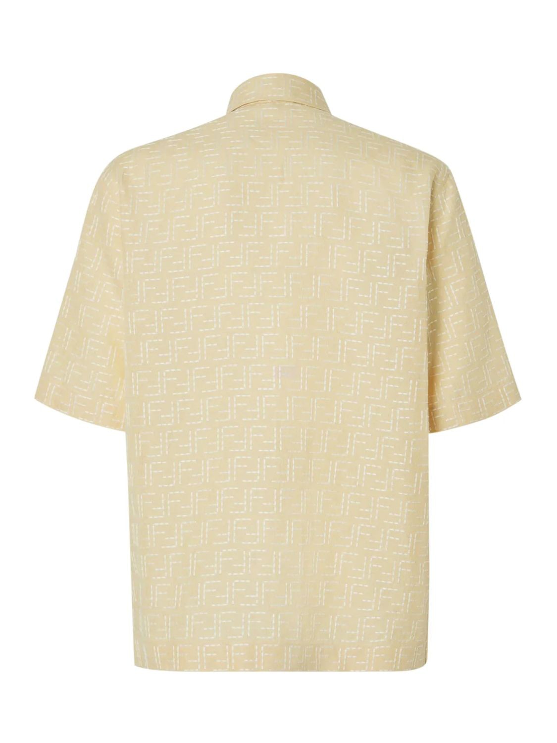 FENDI Oversize Short Sleeve Jacquard Shirt - Size M
