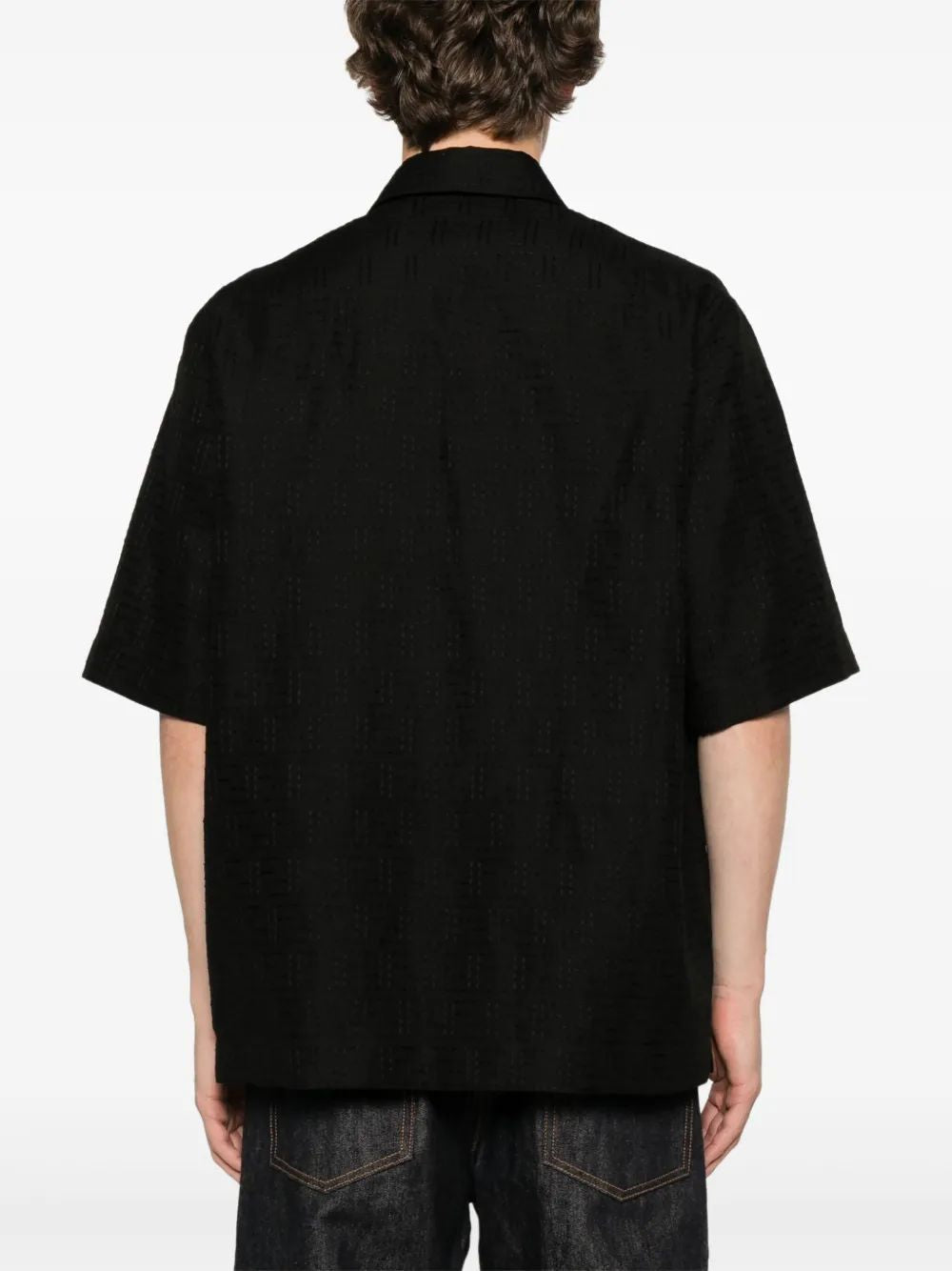 FENDI Men's Linen Blend Jacquard Shirt - SS25 Collection