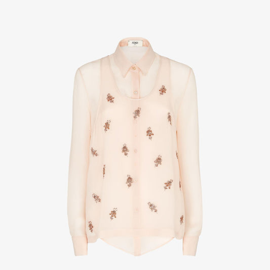 FENDI Silk Georgette Women's Top