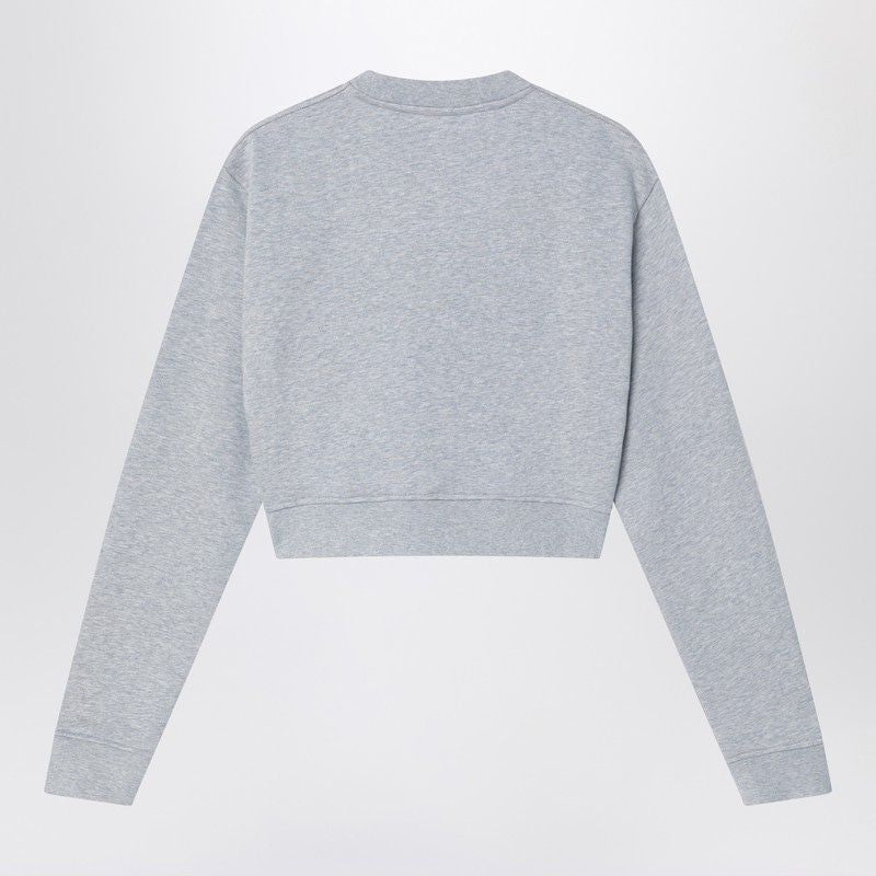 FENDI Cropped Fleece Cotton Sweatshirt for Women
