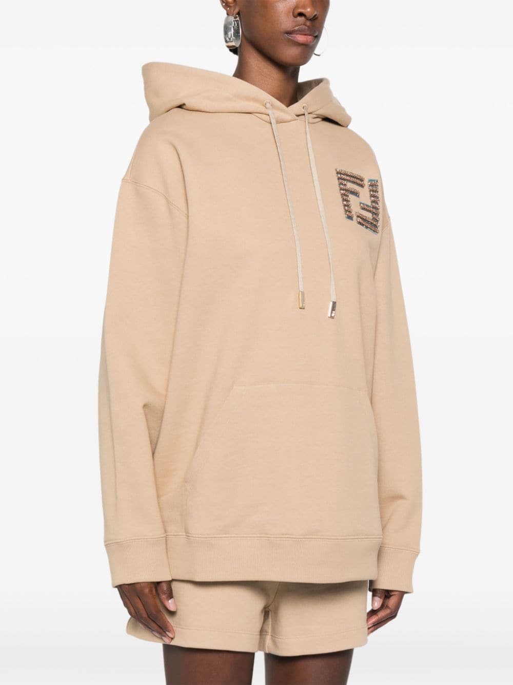 FENDI Sequined FF Hoodie for Women