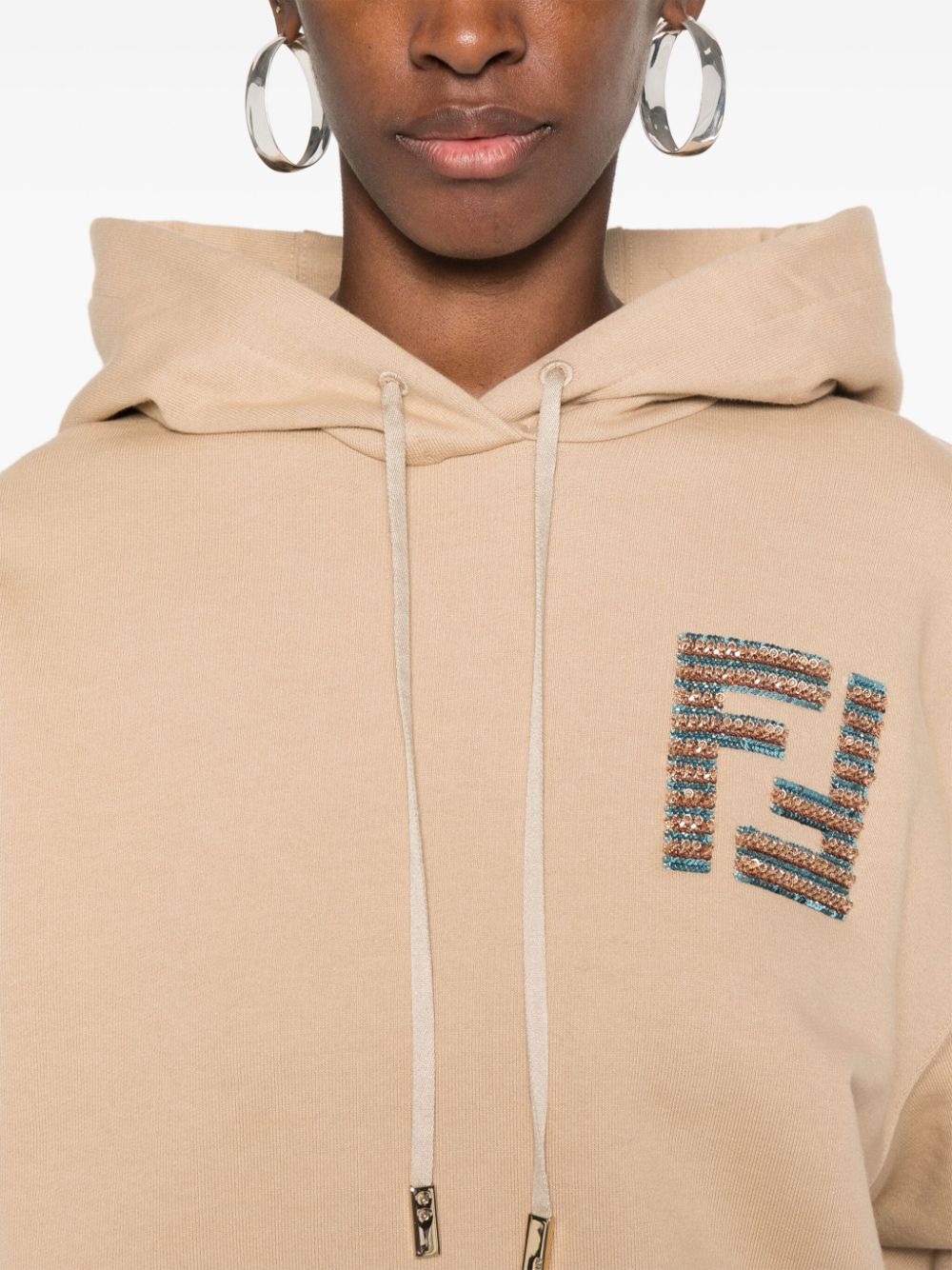 FENDI Sequined FF Hoodie for Women