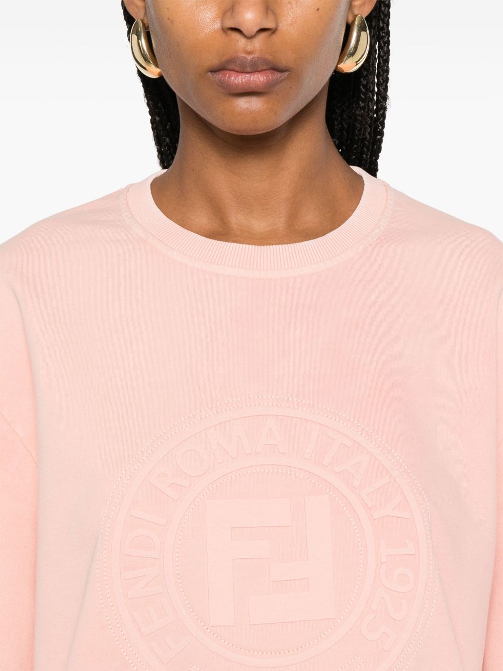 FENDI Cotton Logo T-Shirt for Women