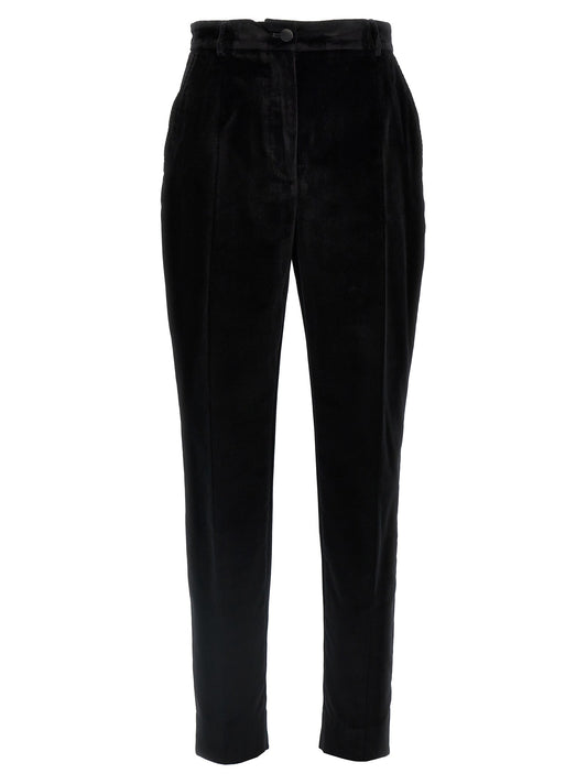 Dolce & Gabbana Women Velvet Tuxedo Pants