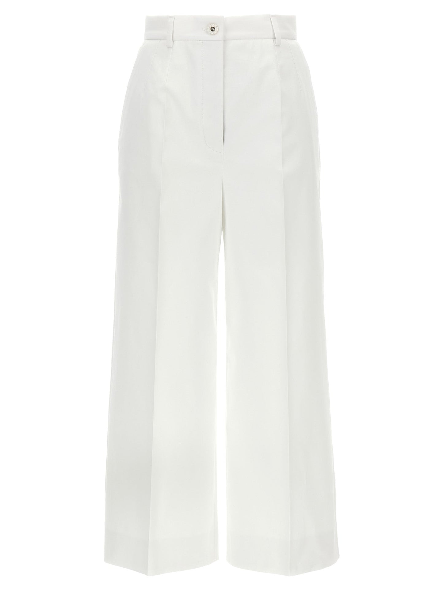 Dolce & Gabbana Women High Waist Cotton Pants