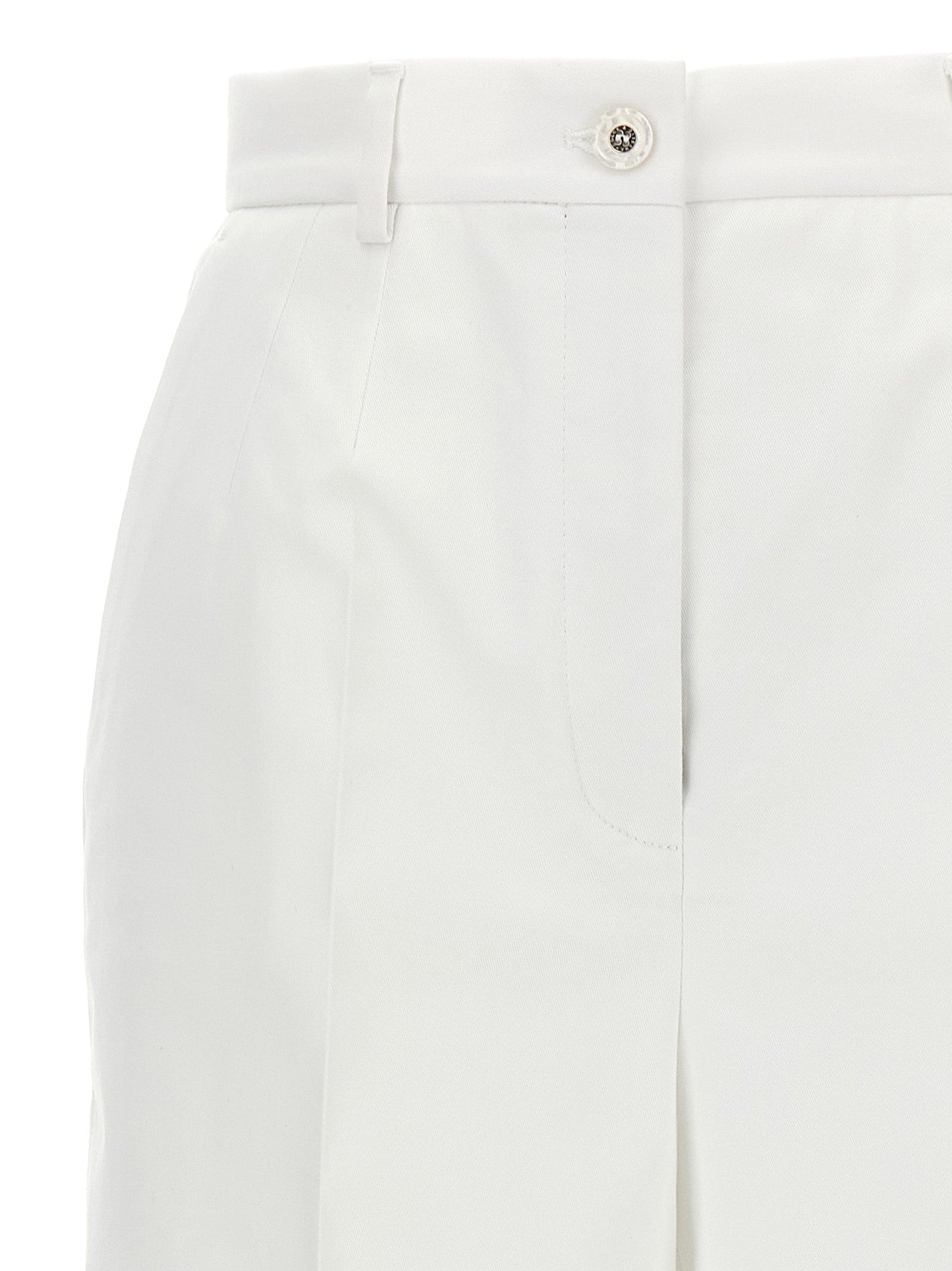 Dolce & Gabbana Women High Waist Cotton Pants