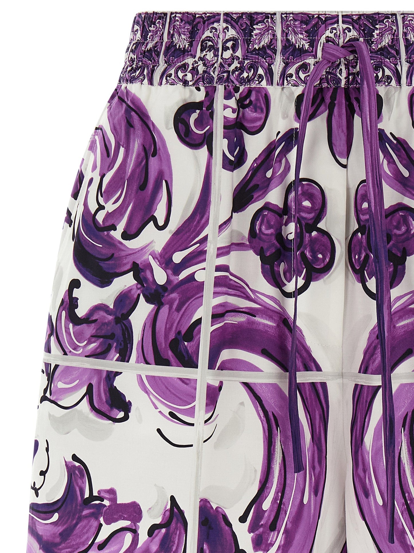 Dolce & Gabbana Women 'Maiolica' Print Cotton Shorts
