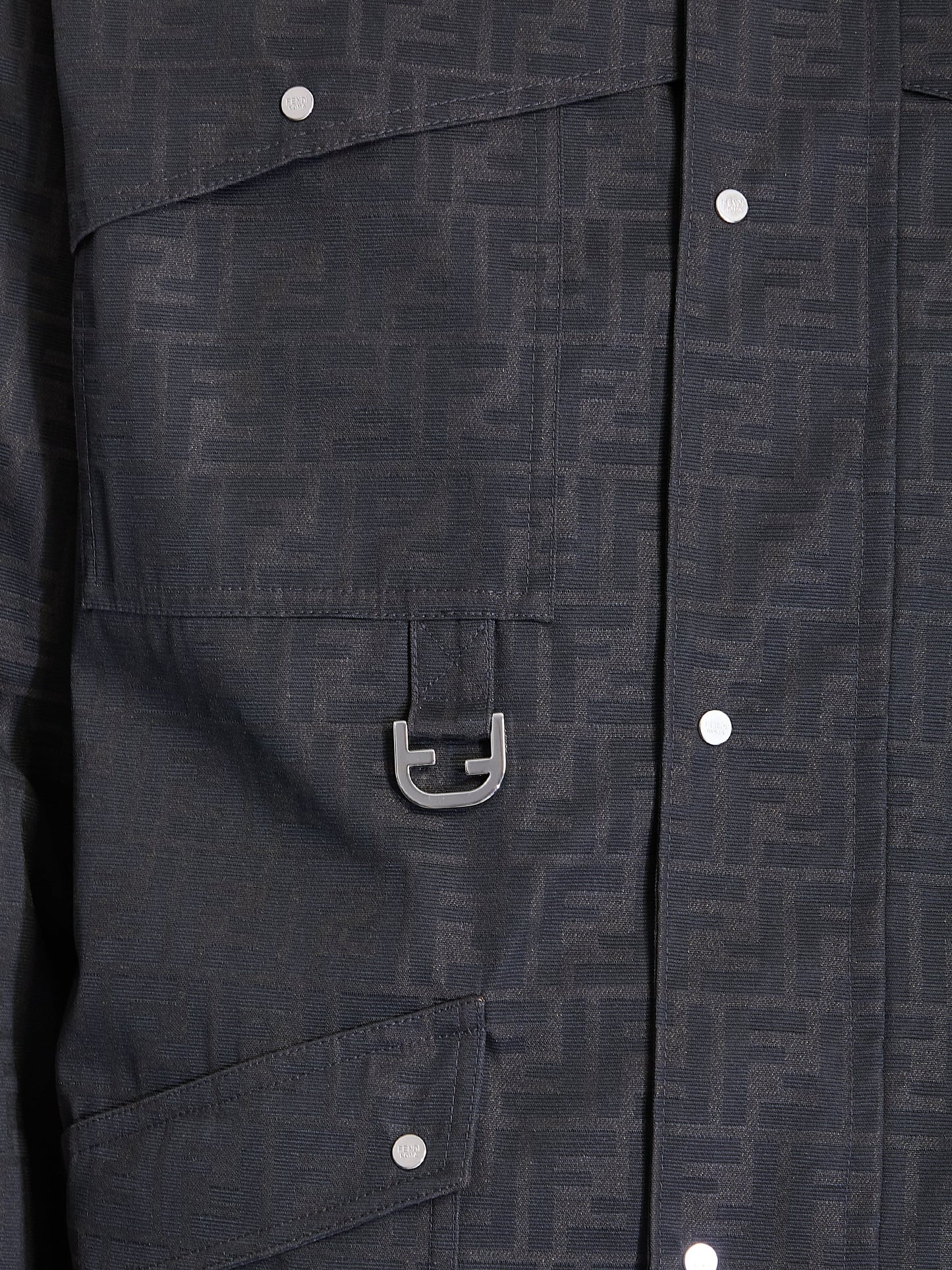 FENDI Embroidered Canvas Jacket for Men