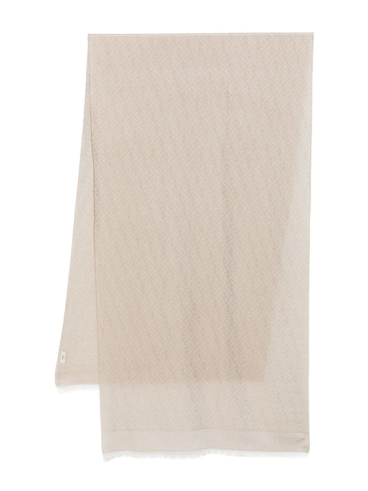 FENDI Frayed Edge Cashmere and Silk Stole