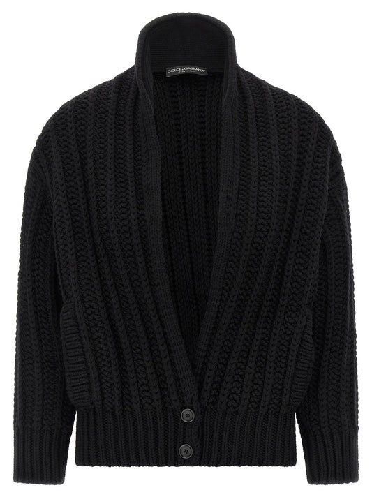 Dolce & Gabbana Women Coarse Wool Cardigan