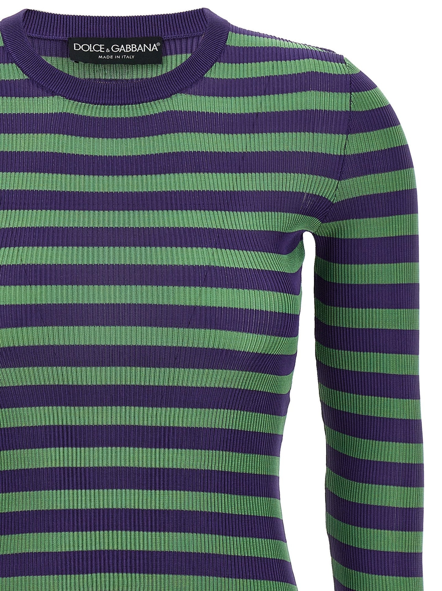 Dolce & Gabbana Women Striped Viscose Sweater