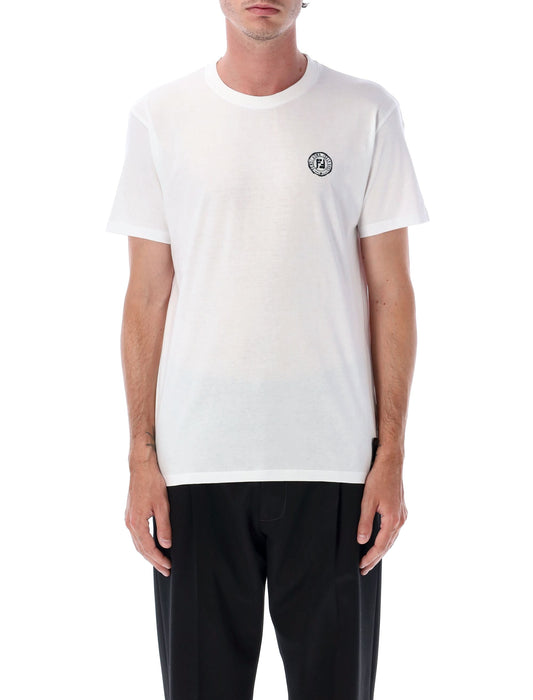 FENDI Men's Classic T-Shirt with Signature Stamp