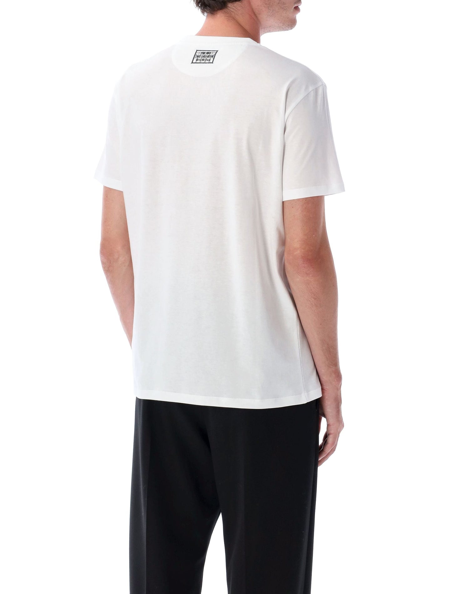 FENDI Men's Classic T-Shirt with Signature Stamp