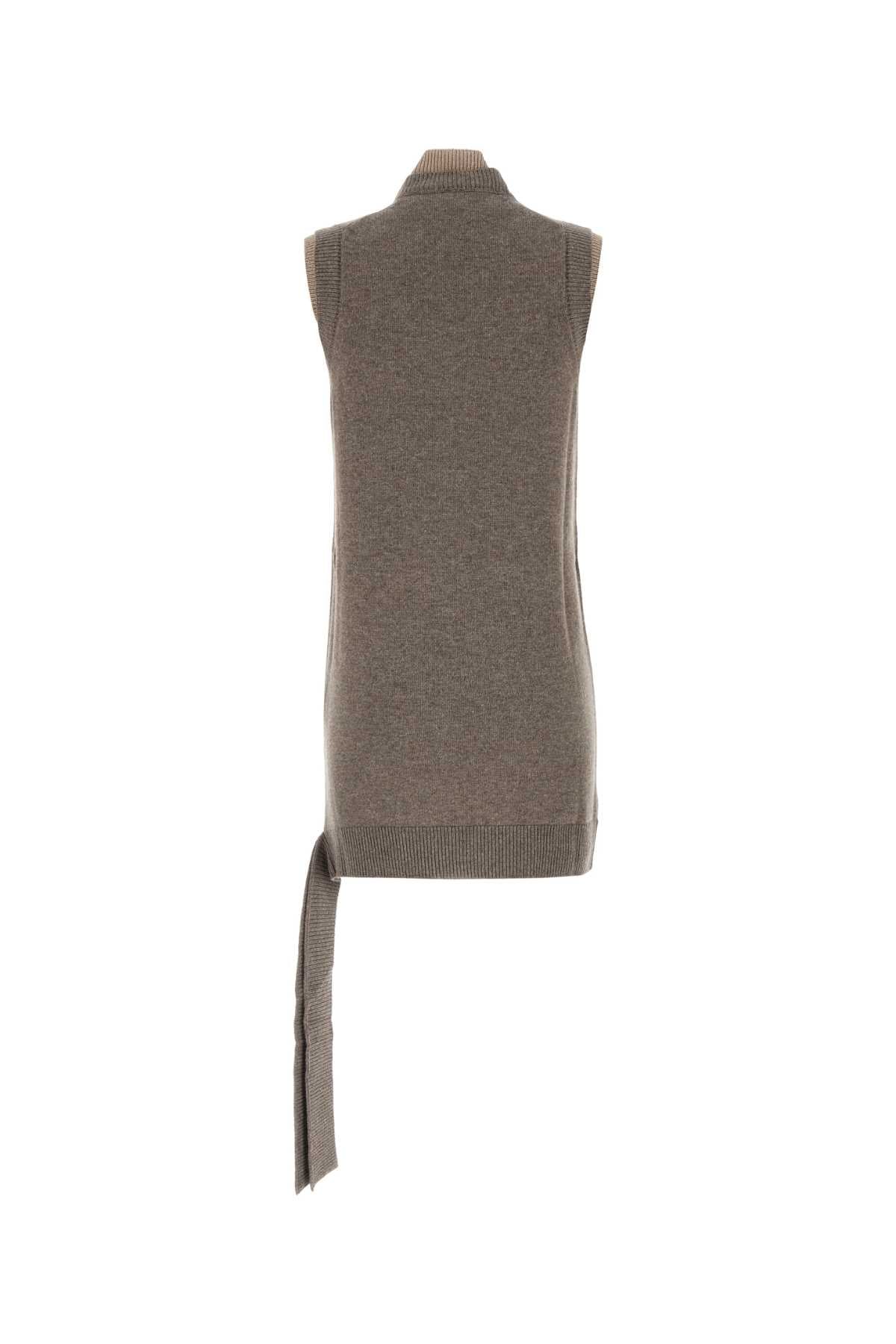 FENDI Sleeveless Wool Blend Dress