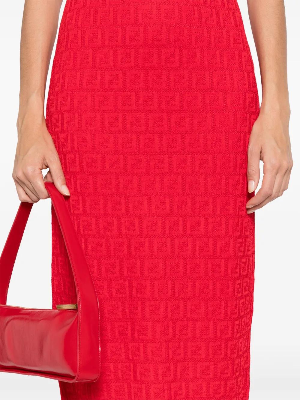 FENDI Round-Neck Midi Dress for Women