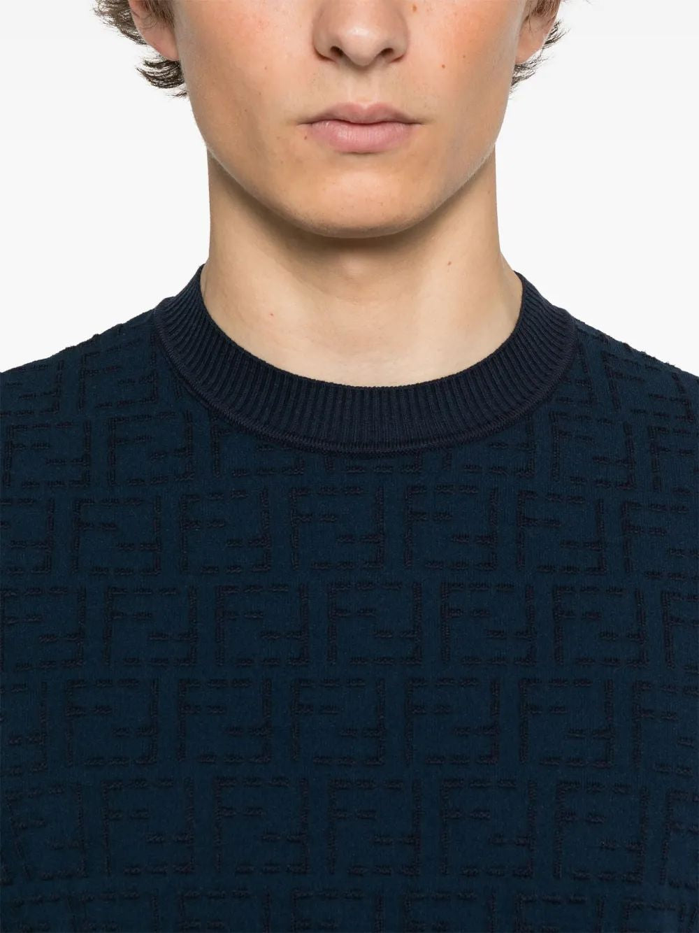 FENDI Short-Sleeve Crew-Neck Pullover (Size IT 52)