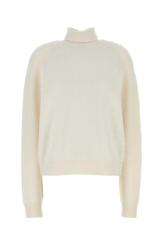 FENDI High Neck Scarf Cashmere Blend Sweater