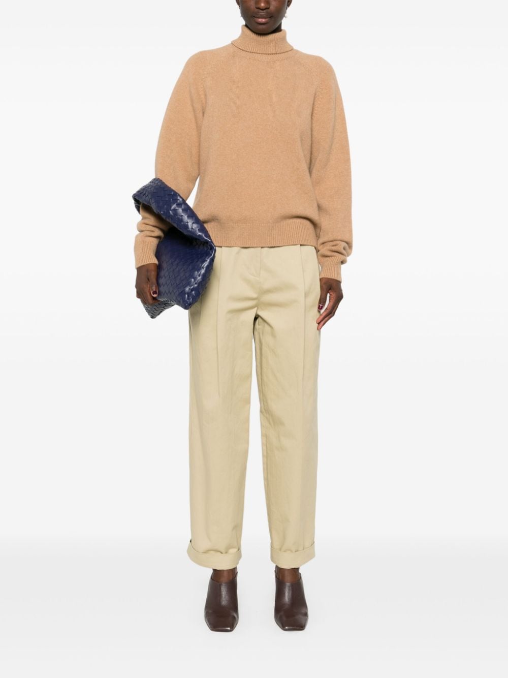 FENDI Cashmere High-Neck Jumper for Women - FW24