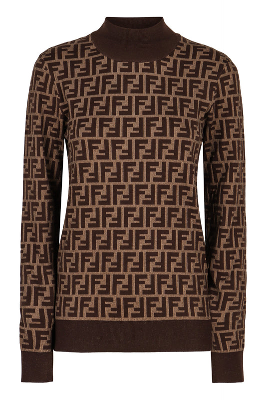 FENDI Embroidered Cotton Sweater for Women