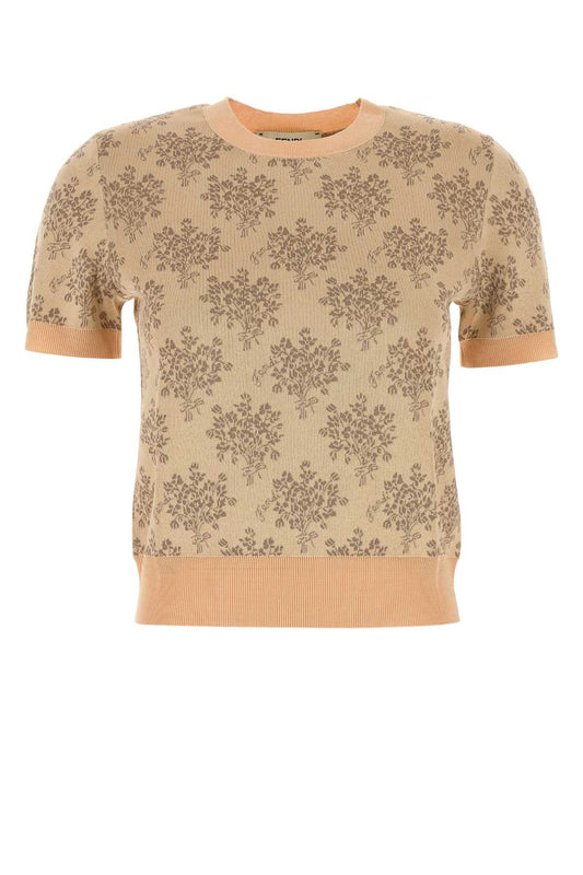 FENDI Embroidered Viscose Sweater for Women - SS25