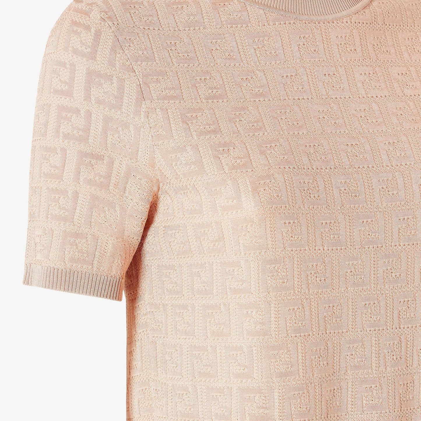 FENDI Lace FF Knit T-Shirt - Size 38