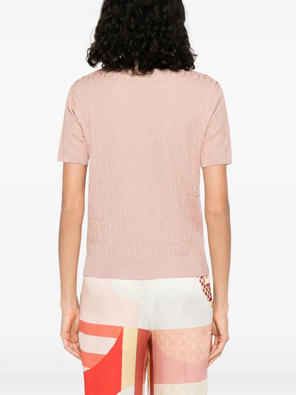 FENDI Lace FF Knit T-Shirt - Size 38