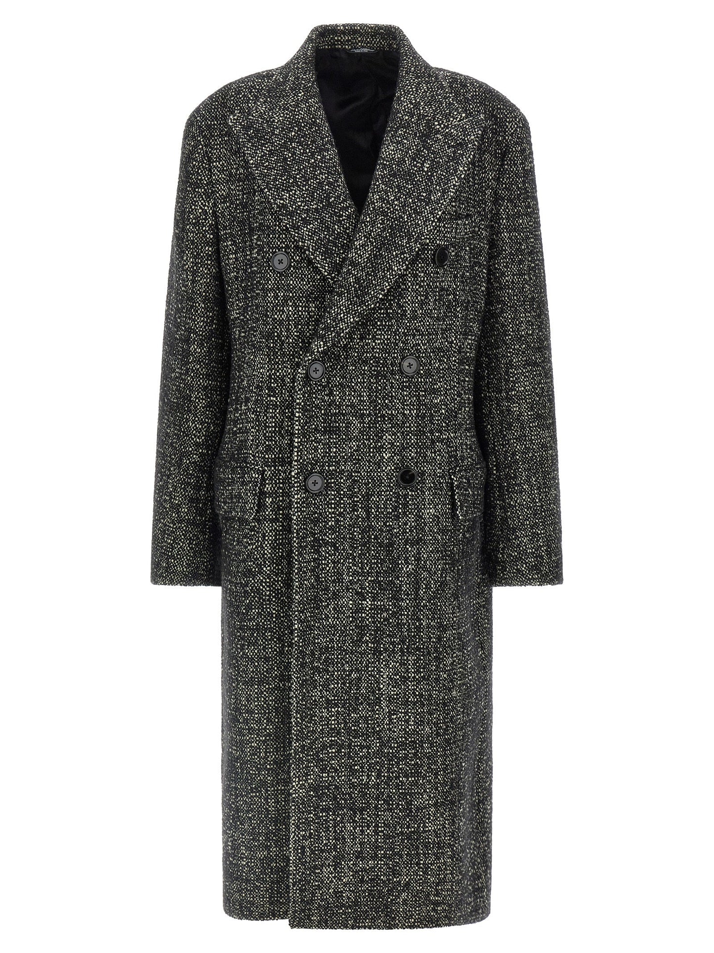Dolce & Gabbana Men Bouclé Wool Coat