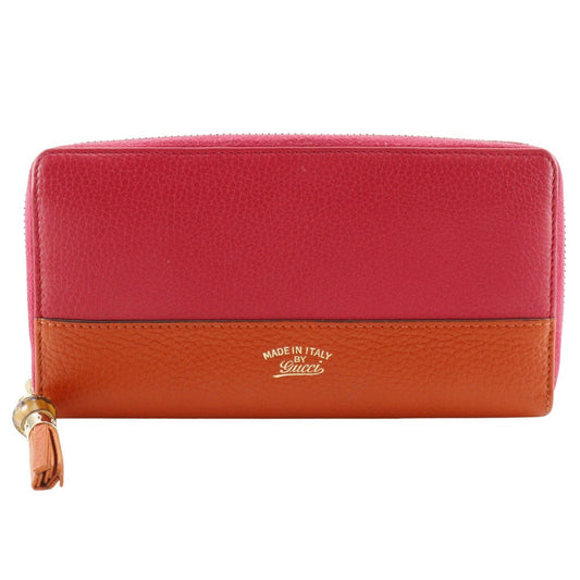 Gucci Bamboo Tassel Bicolor Zip Wallet