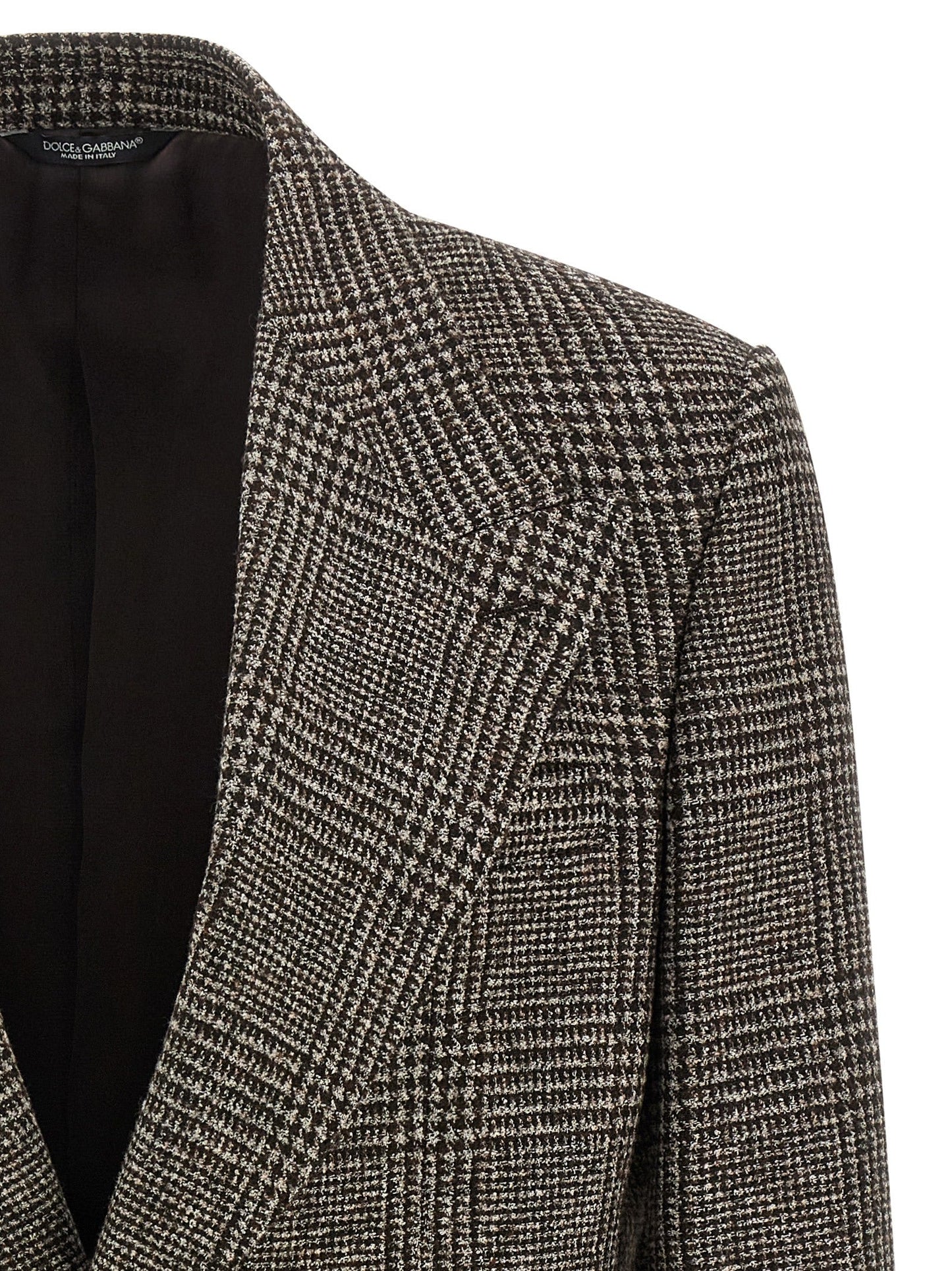 Dolce & Gabbana Men Prince Of Wales Wool Blazer