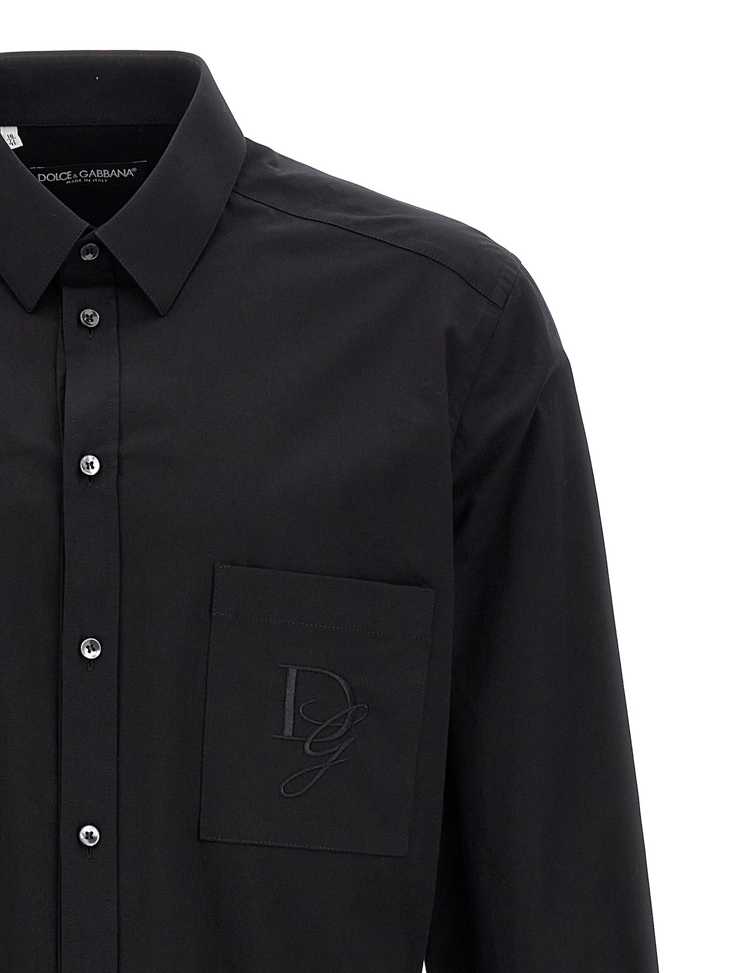 Dolce & Gabbana Men Logo Embroidery Shirt