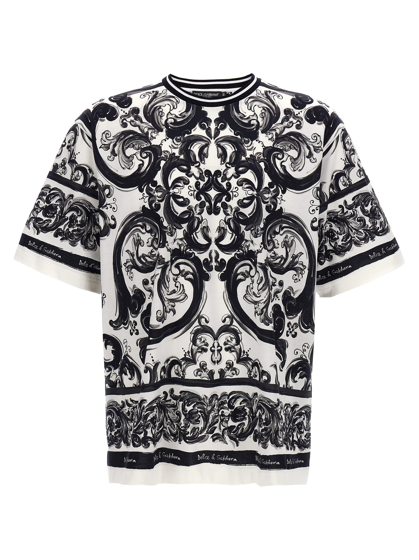 Dolce & Gabbana Men 'Maiolica' Print T-Shirt