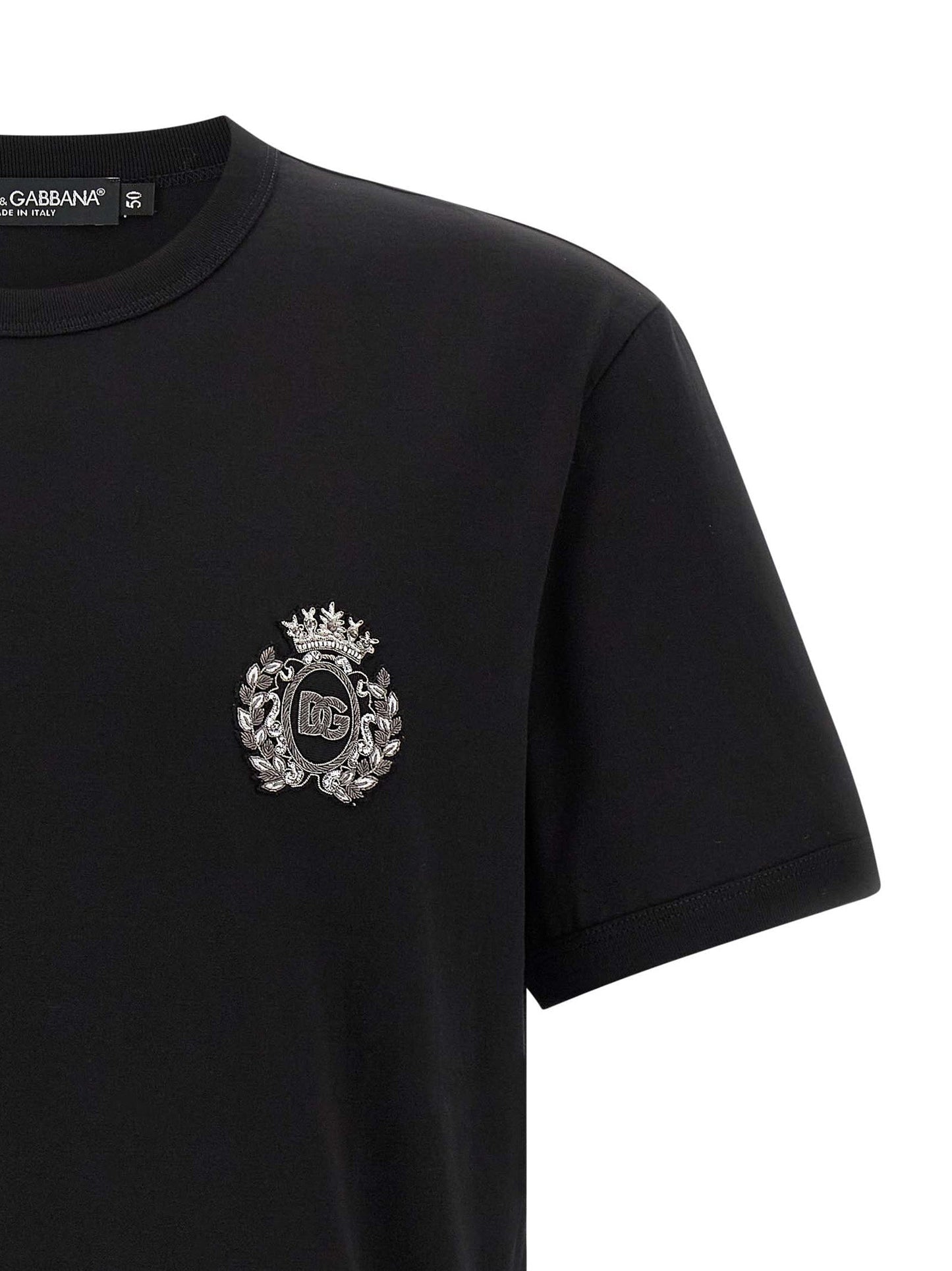 Dolce & Gabbana Men Heraldic Patch T-Shirt