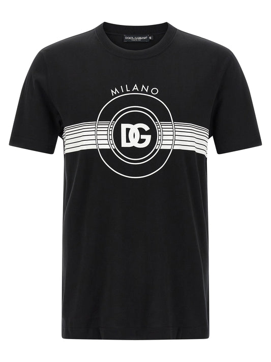 Dolce & Gabbana Men Dg Logo Print T-Shirt