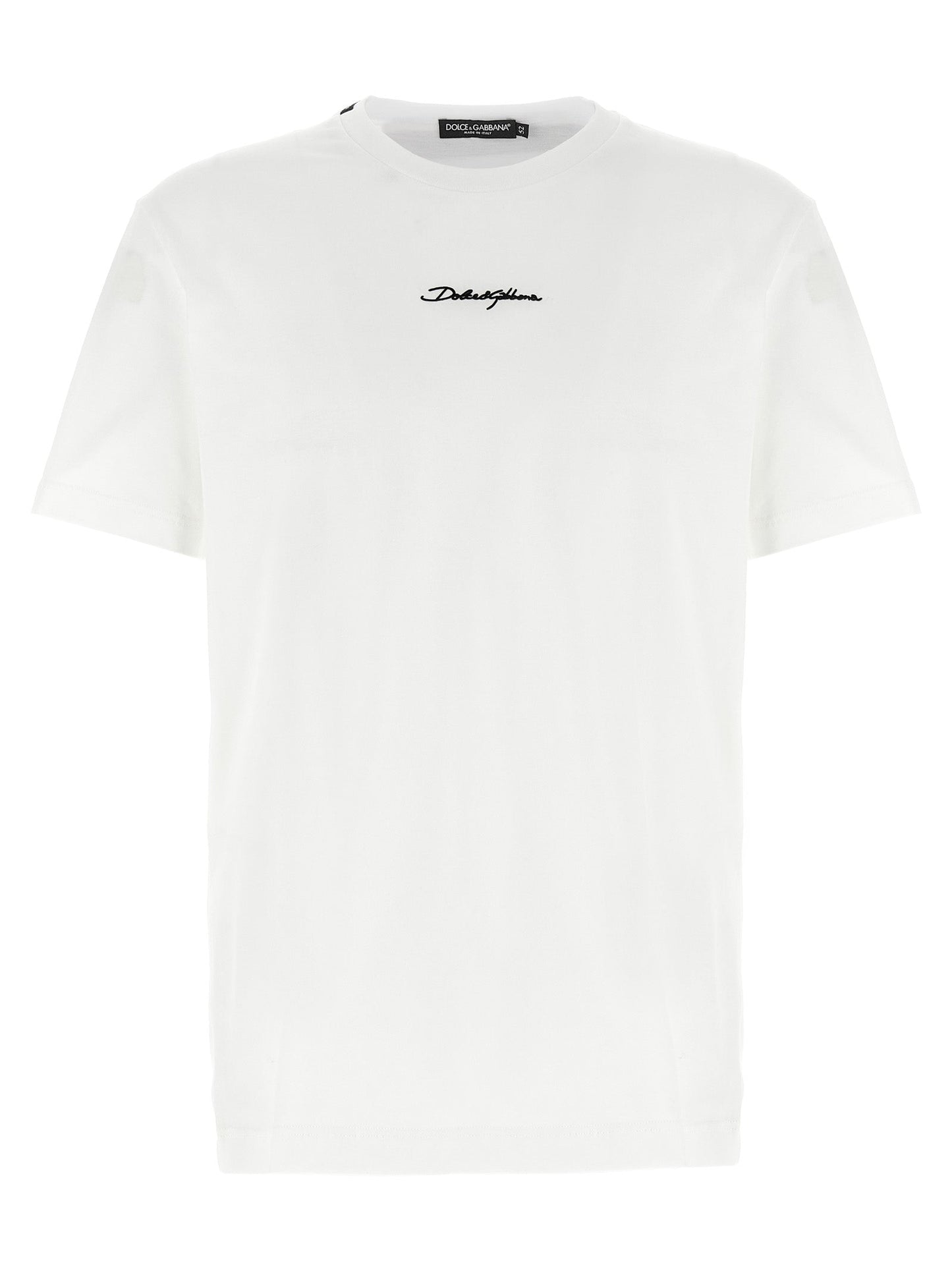 Dolce & Gabbana Men Logo Embroidery T-Shirt