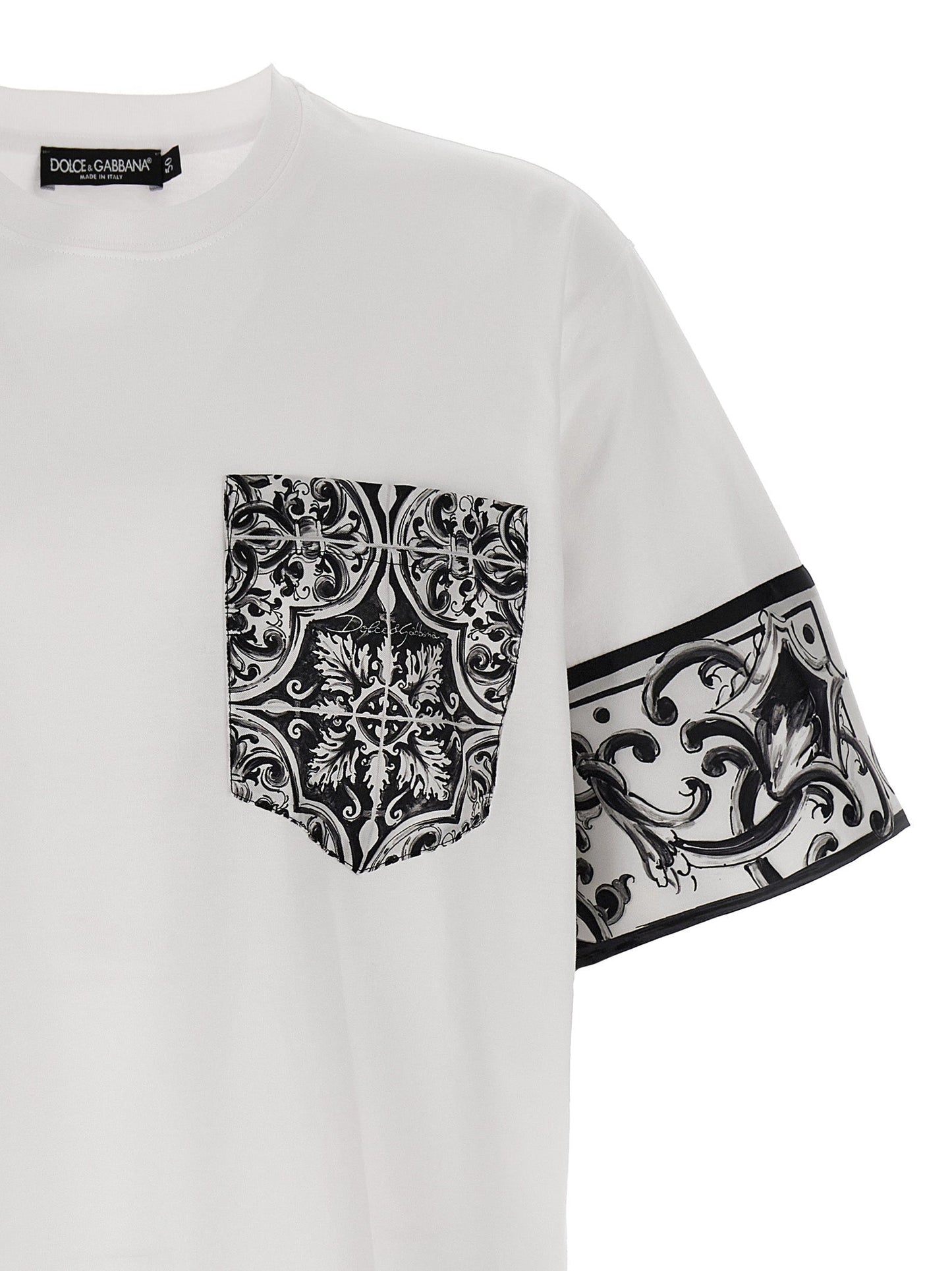 Dolce & Gabbana Men 'Maiolica' Print T-Shirt