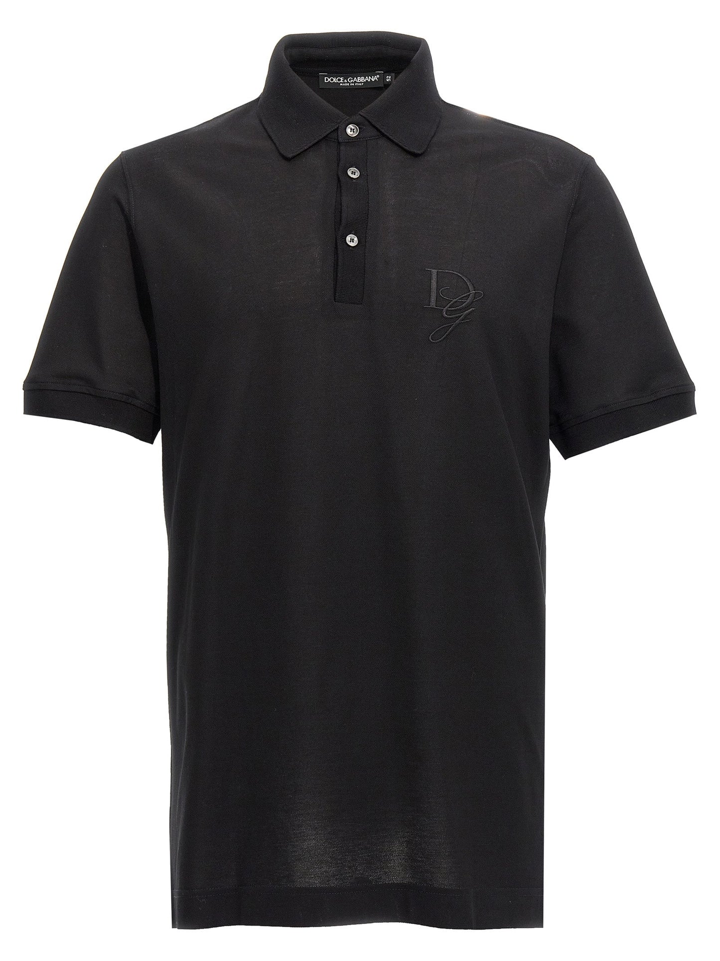 Dolce & Gabbana Men Logo Embroidery Polo Shirt