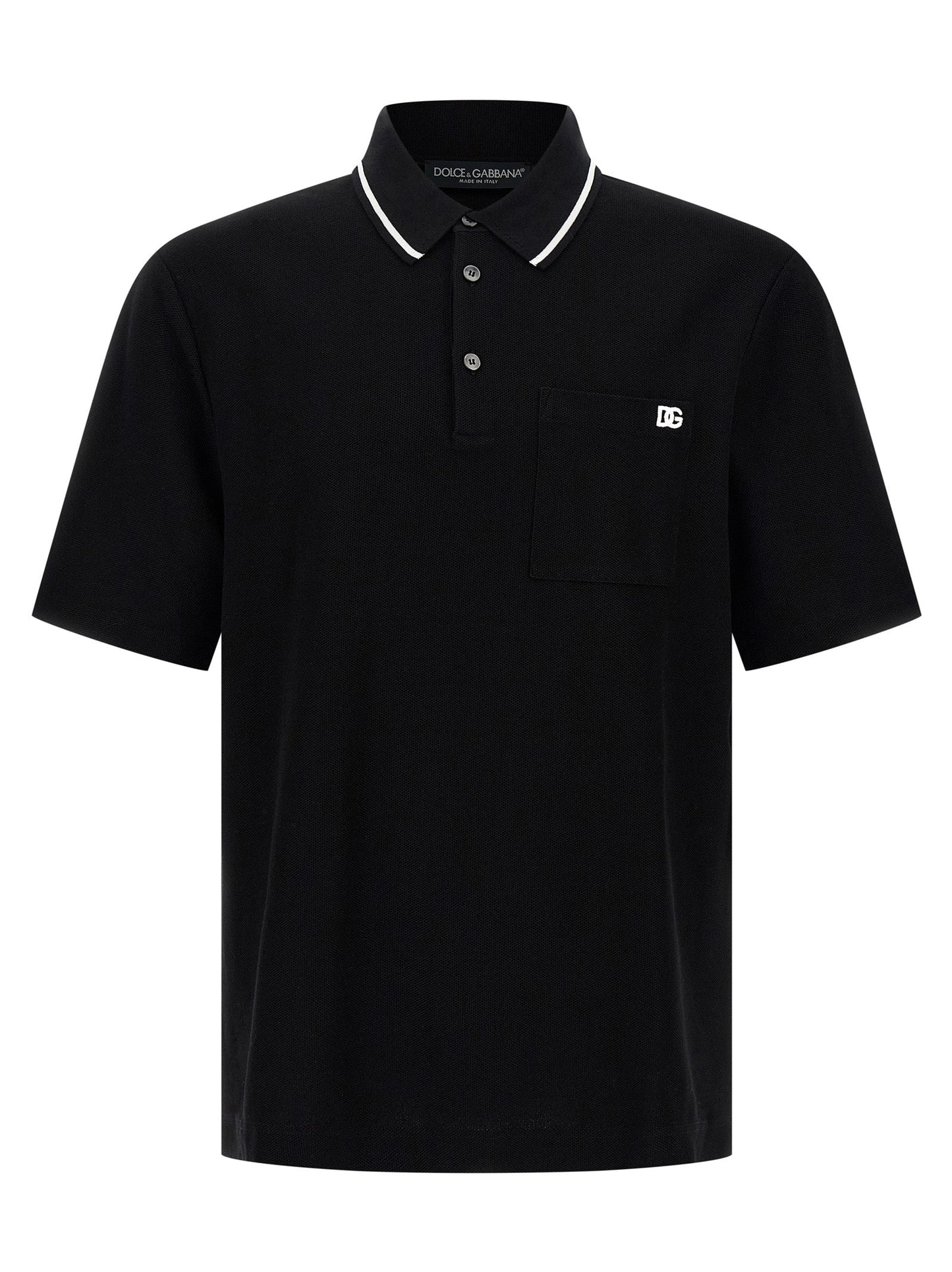 Dolce & Gabbana Men Embroidery Polo Shirt