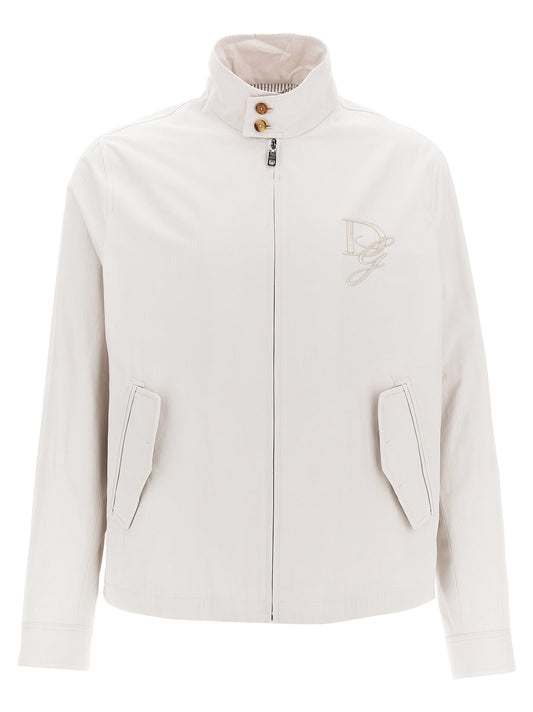 Dolce & Gabbana Men Logo Embroidery Jacket
