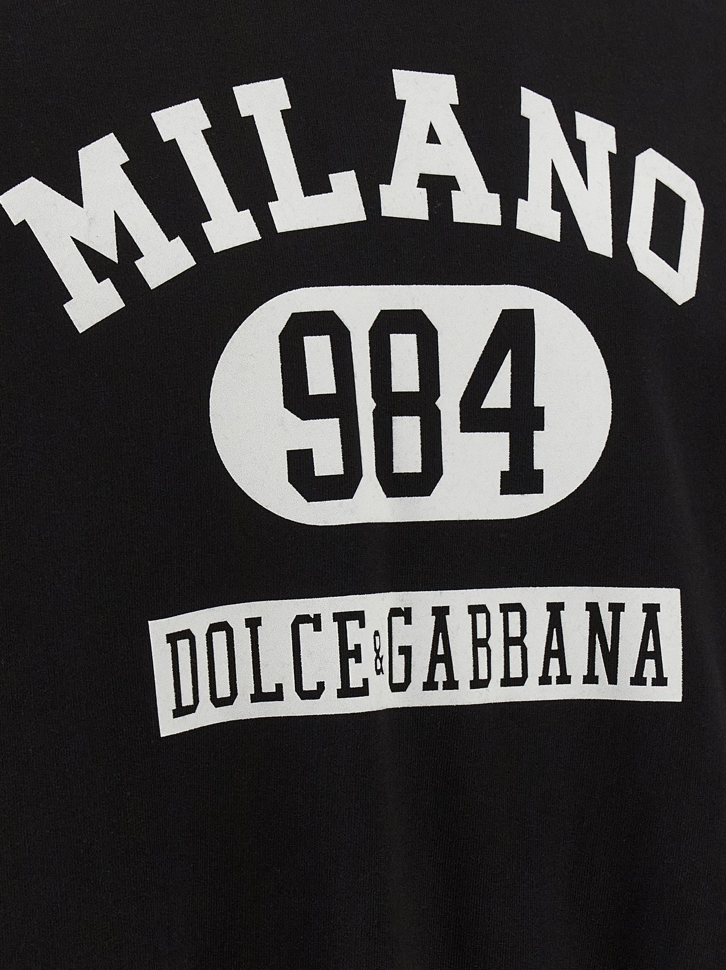 Dolce & Gabbana Men Flocked Print Hoodie