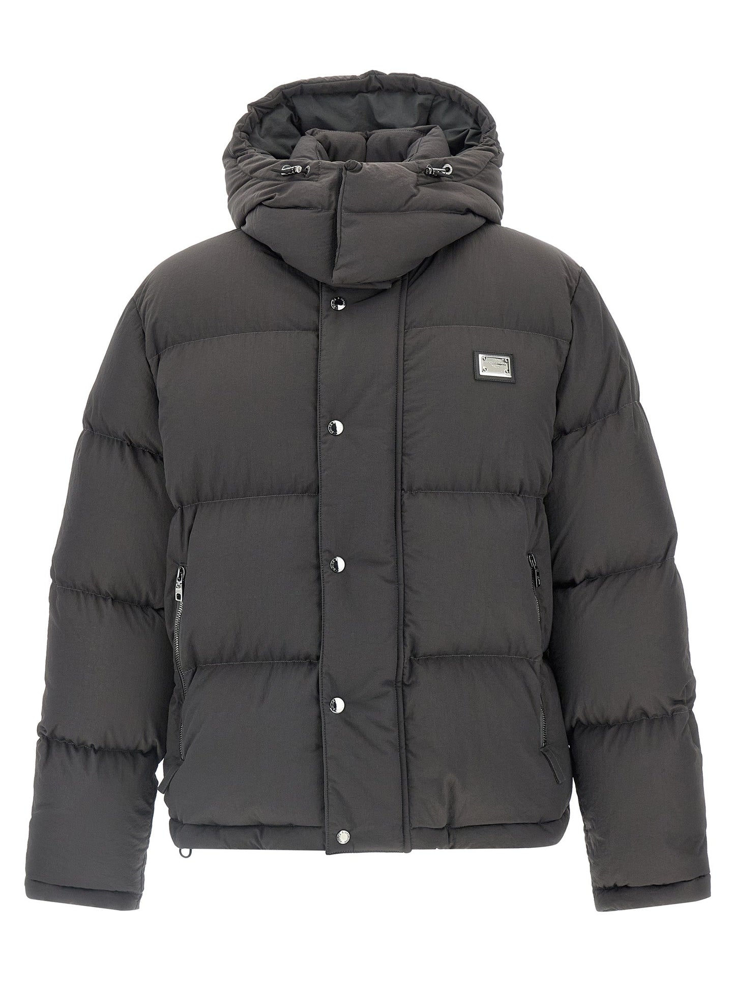 Dolce & Gabbana Men Logo Patch Down Jacket
