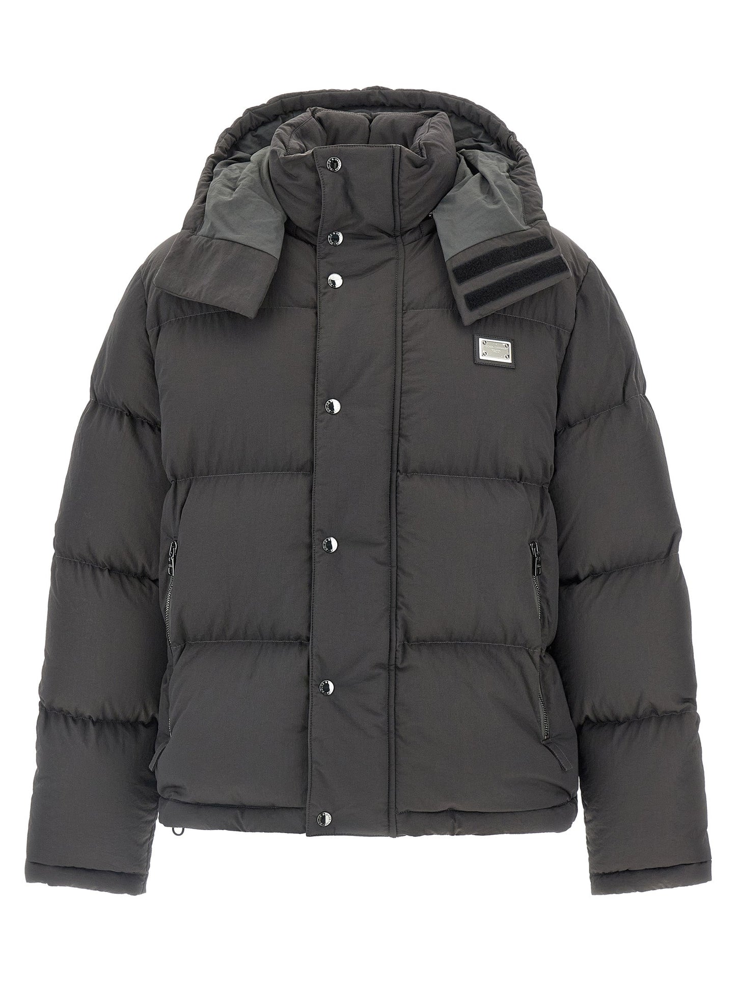 Dolce & Gabbana Men Logo Patch Down Jacket