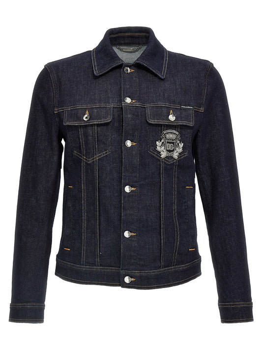 Dolce & Gabbana Men Logo Denim Jacket