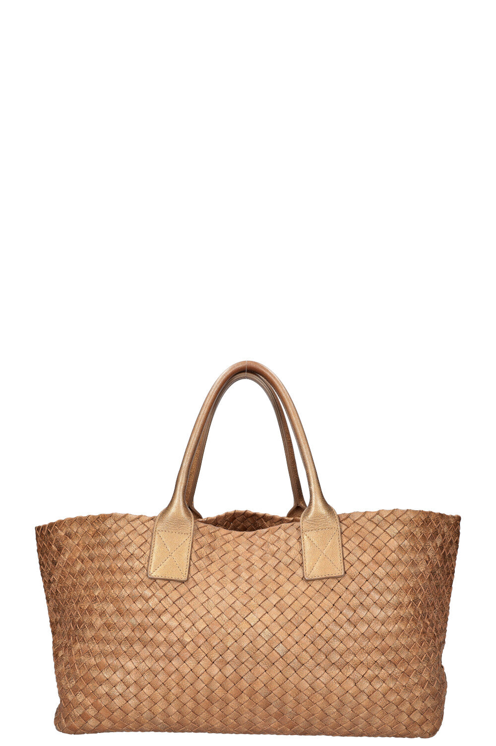 BOTTEGA VENETA Medium Cabat Tote Intrecciato Gold